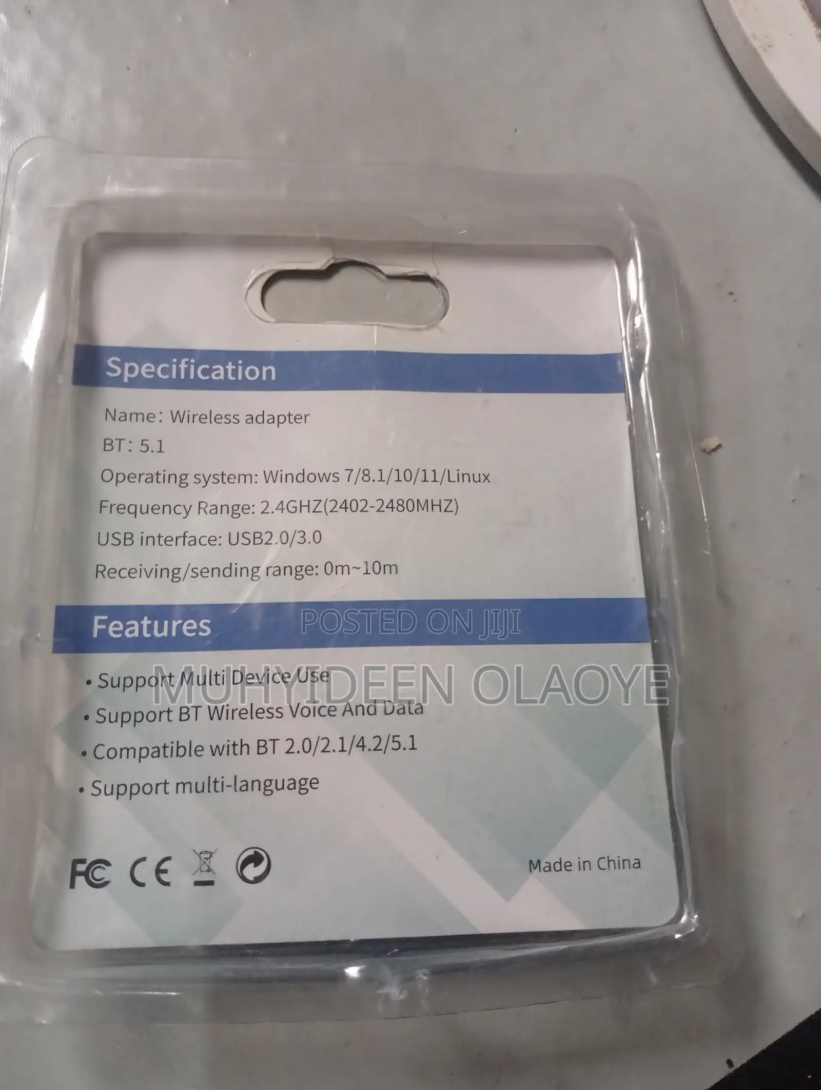BT 5.1 Wireless Adapter