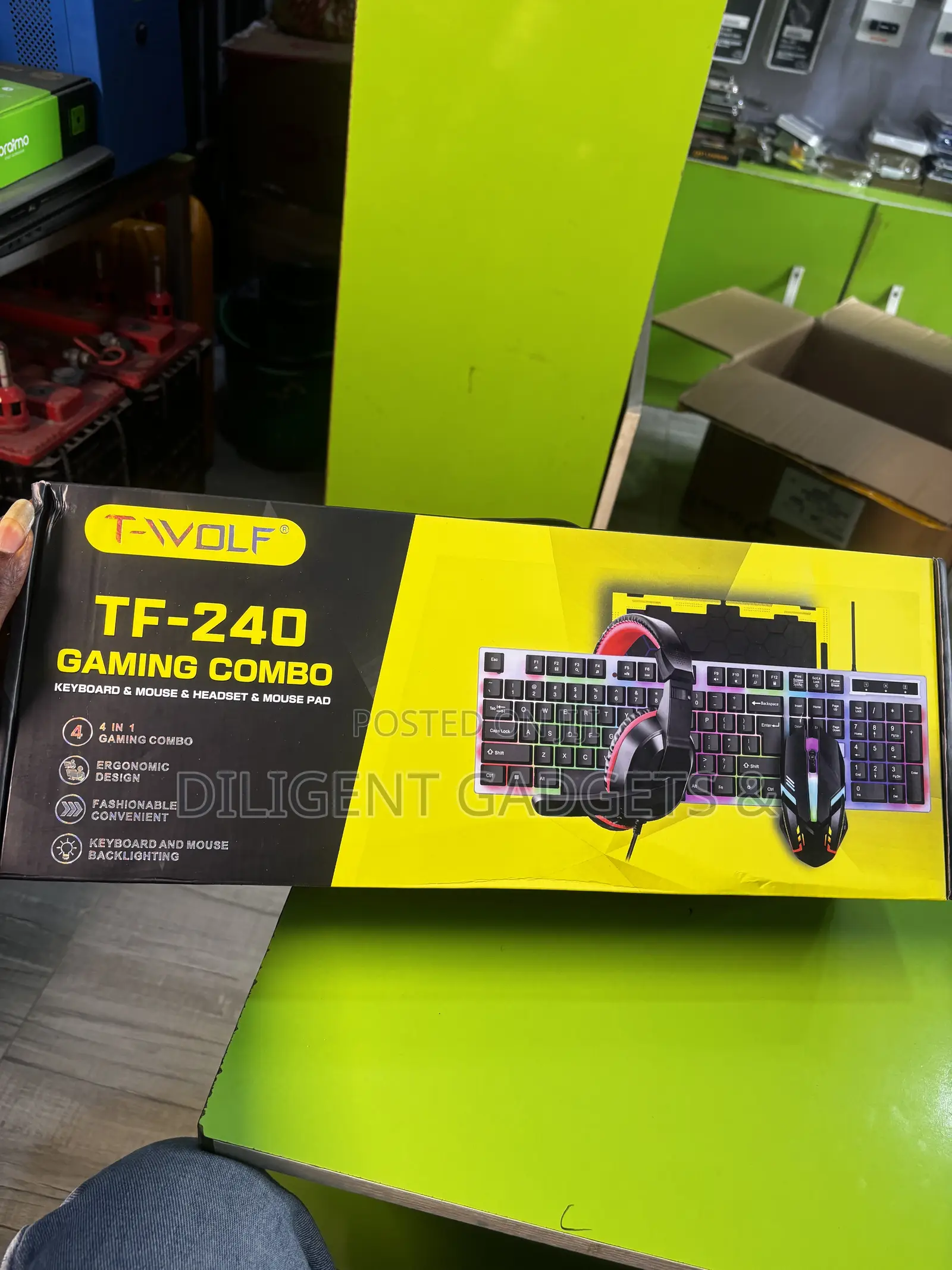 4 in 1 Gaming Headset | Keyboard | Mouse | MousePad