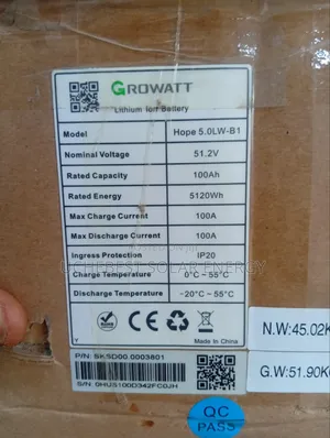 Growatt 5kwh 48v Lithium Battery
