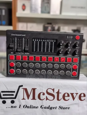 M9 Audio Interface Sound Card Live Voice Mixer External USB Sound Card