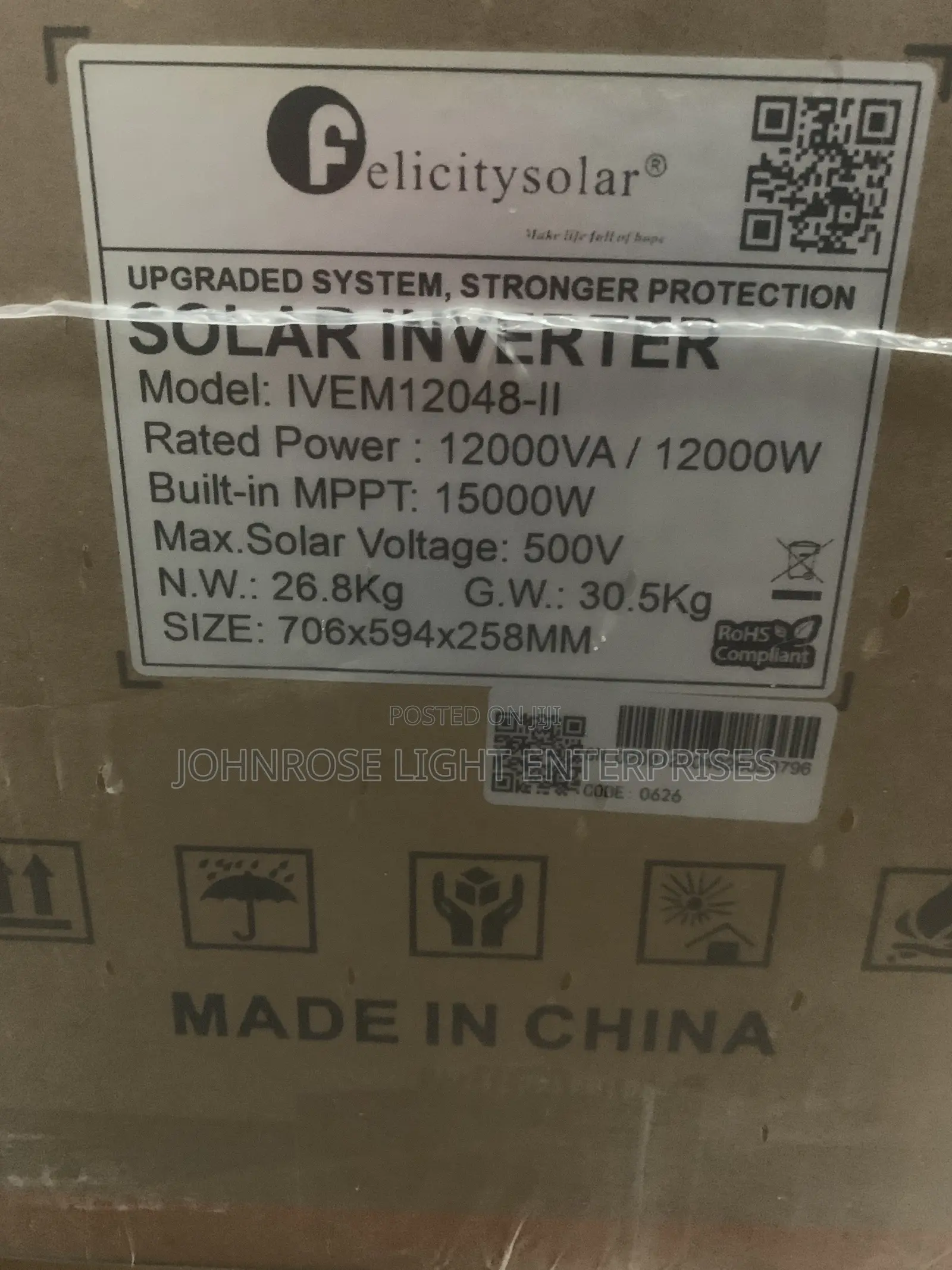 Felicity Inverter 12kva 48v