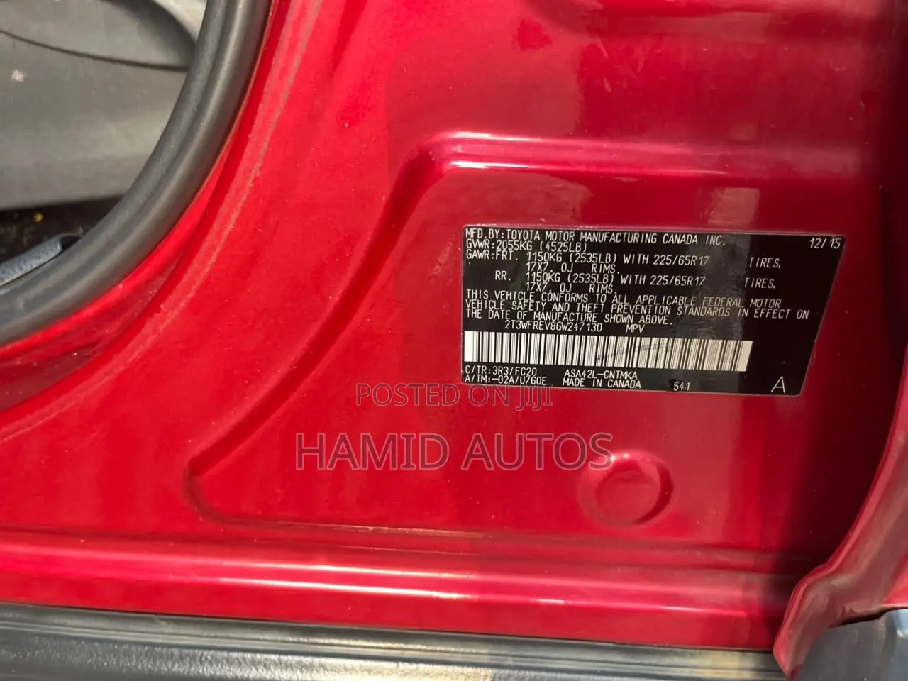 Toyota RAV4 2016 Red