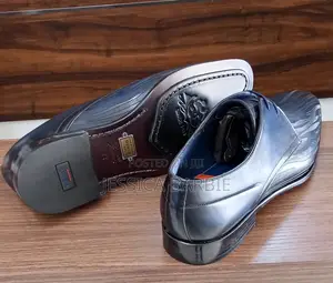 Men's Blue Patterned Lace-Up Shoe