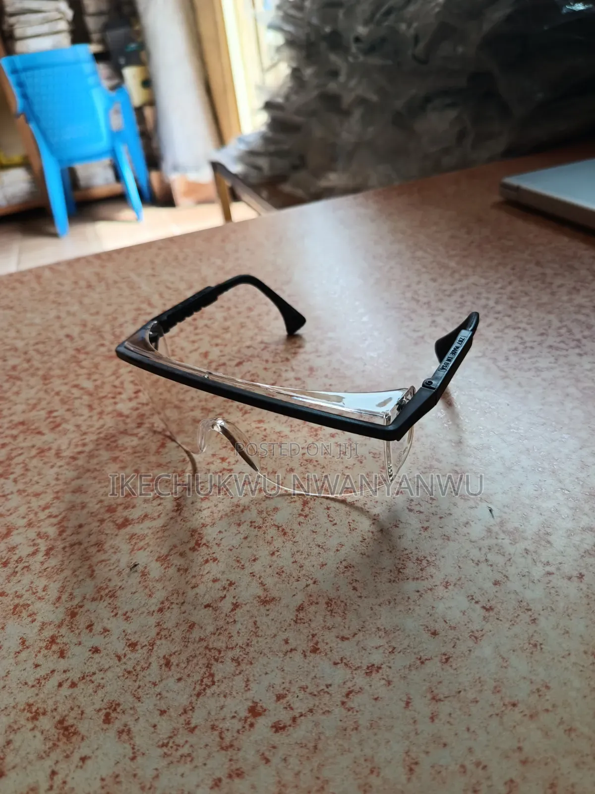 Uvex Eye Goggles Clear and Black