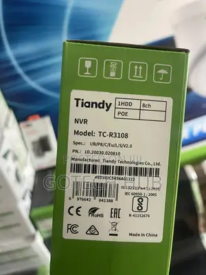 Tiandy 8 Channels NVR With Poe TC-R3108