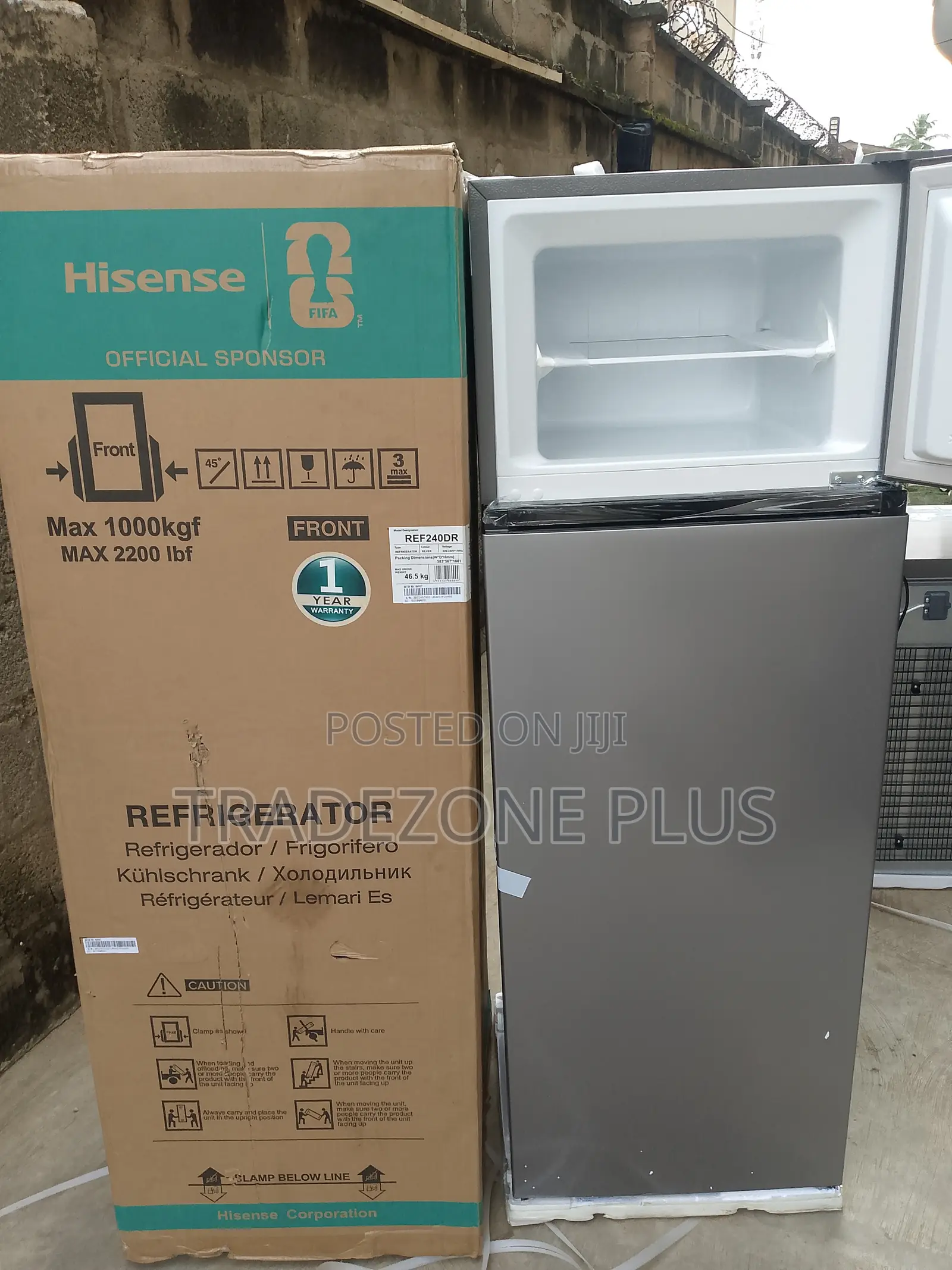 Hisense Refrigerator 240L – Practical Kitchen Appliance