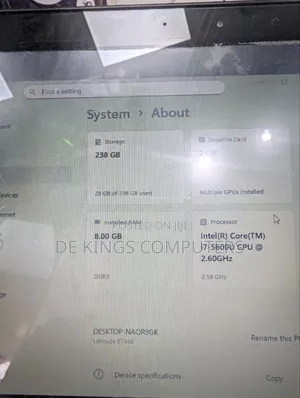 Laptop Dell Latitude E7450 8GB Intel Core i7 SSD 256GB