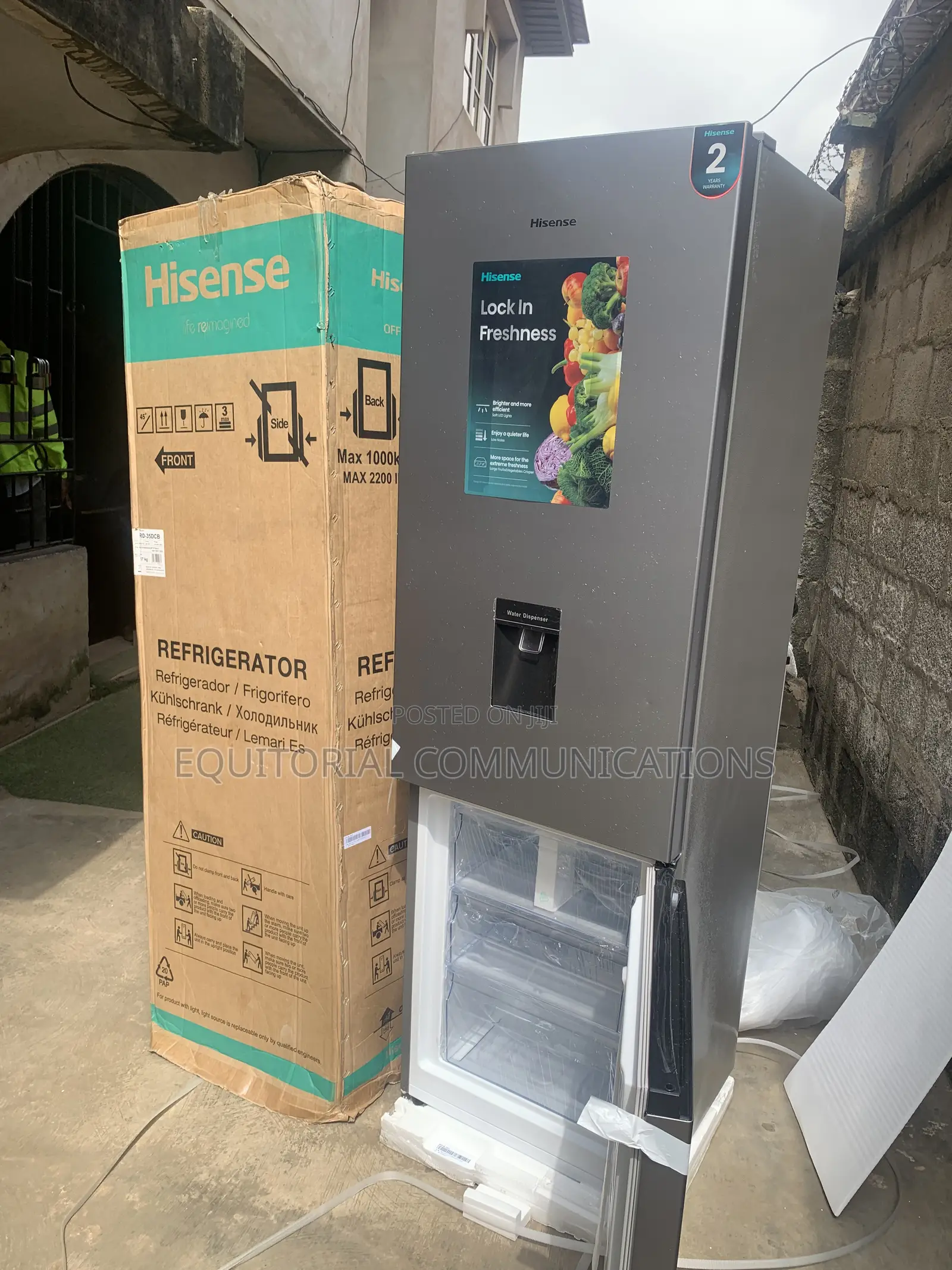 Hisense Double Door Refrigerator 264L – Model 35DCB
