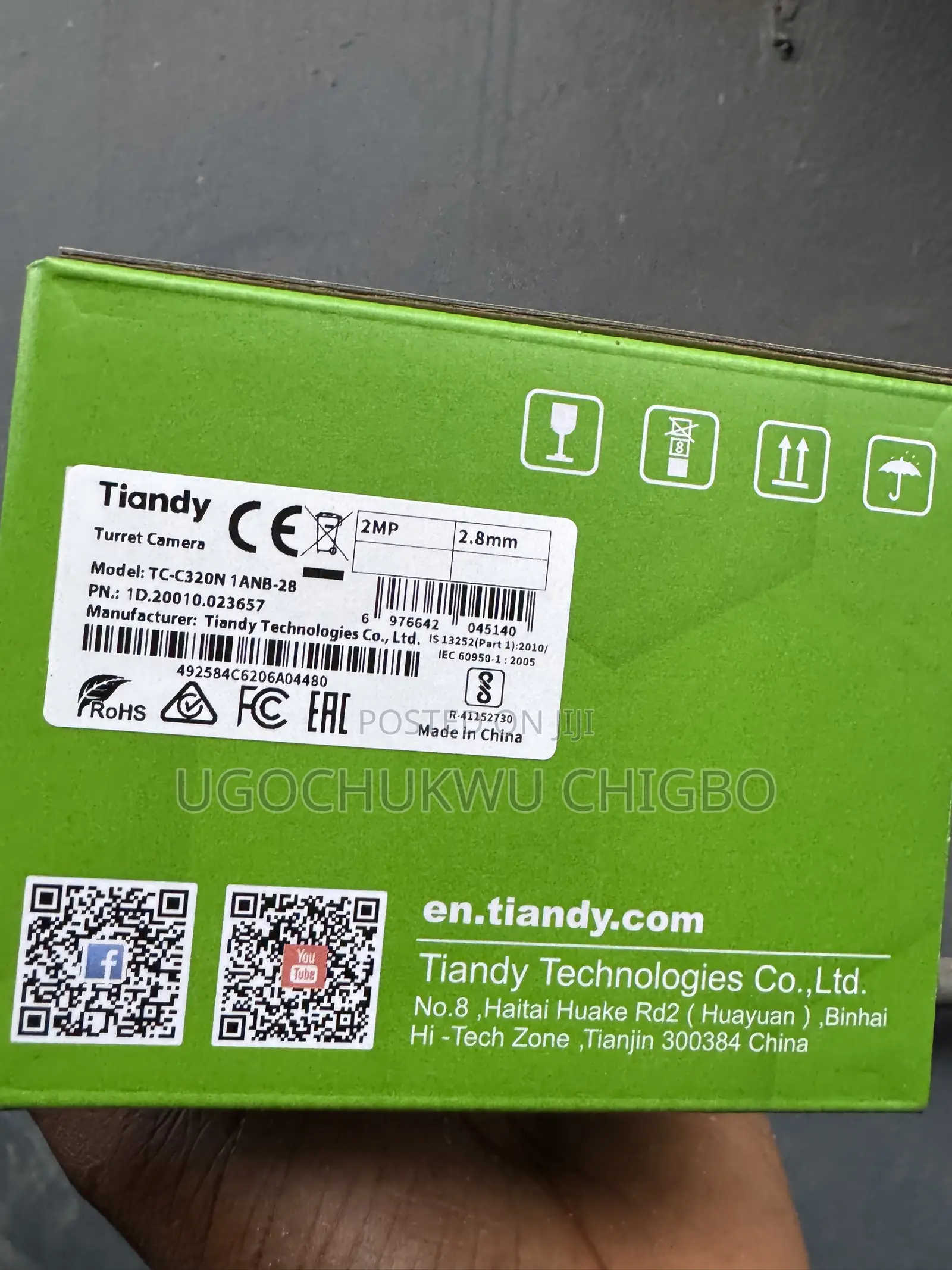 Tiandy 2mp Indoor Camera Full Colour