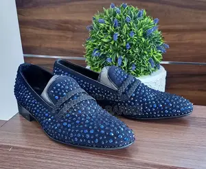 Men's Blue SUED Stone Slip-on Shoe