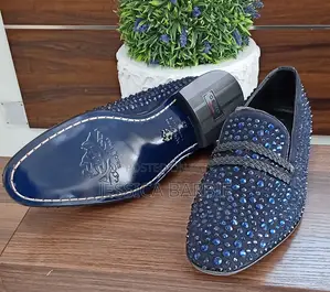 Men's Blue SUED Stone Slip-on Shoe
