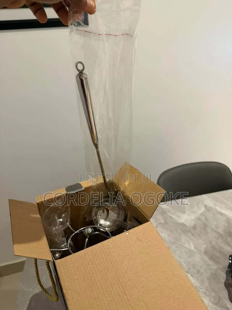 Silver Stainless Steel Kitchen Spoon Set and Stand