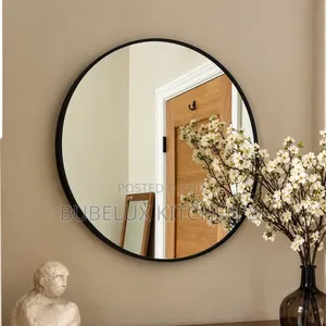 Chic Black-Framed Mirror for Modern Décor