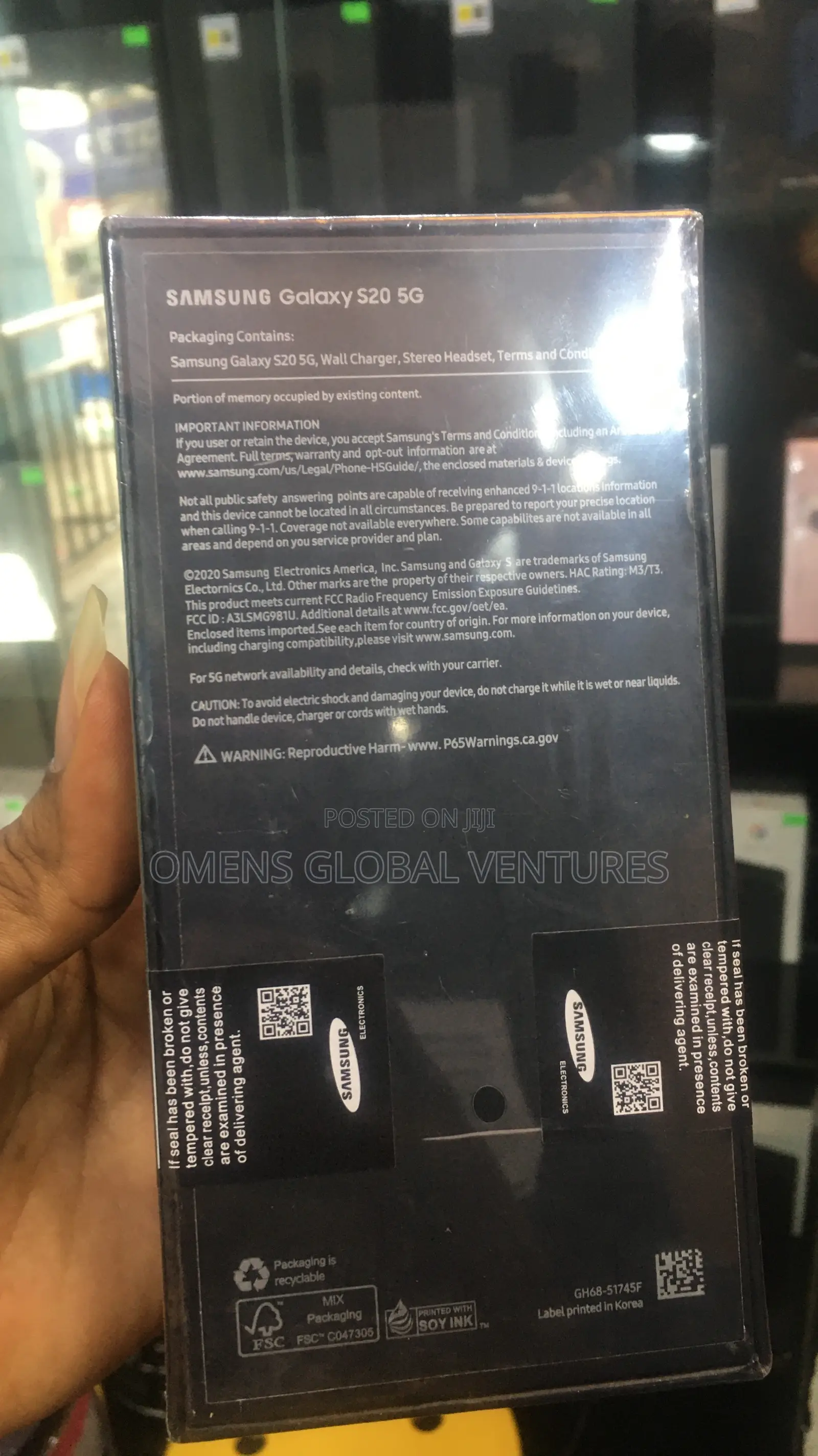 New Samsung Galaxy S20 128 GB Gray