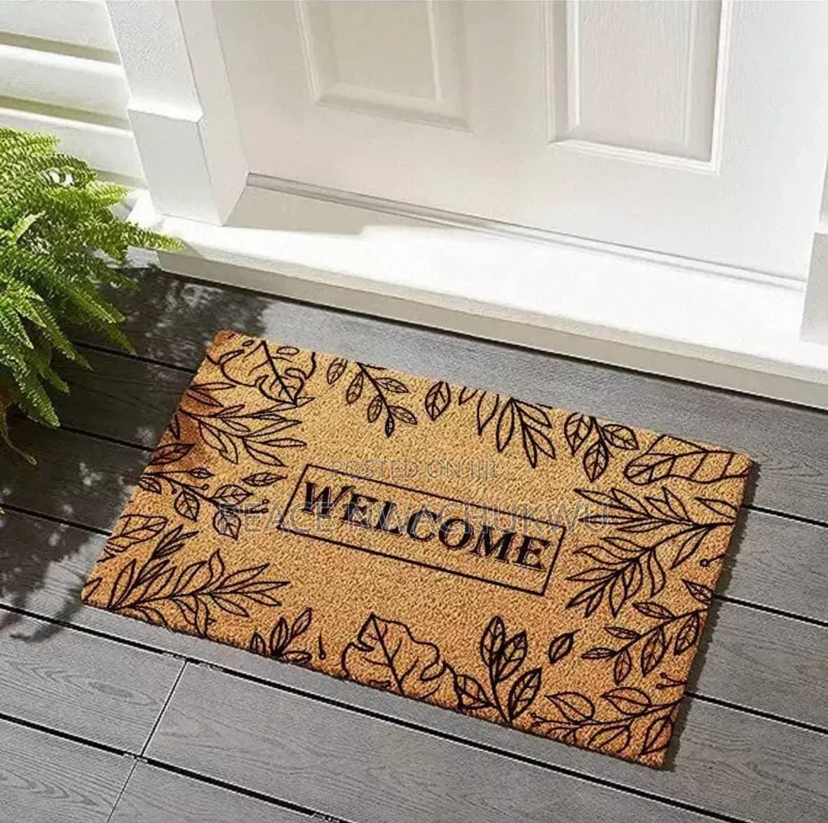*Imitation Coconut 50 by 80cm Foot Mat #11,000*