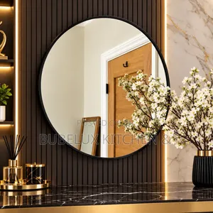 Chic Black-Framed Mirror for Modern Décor