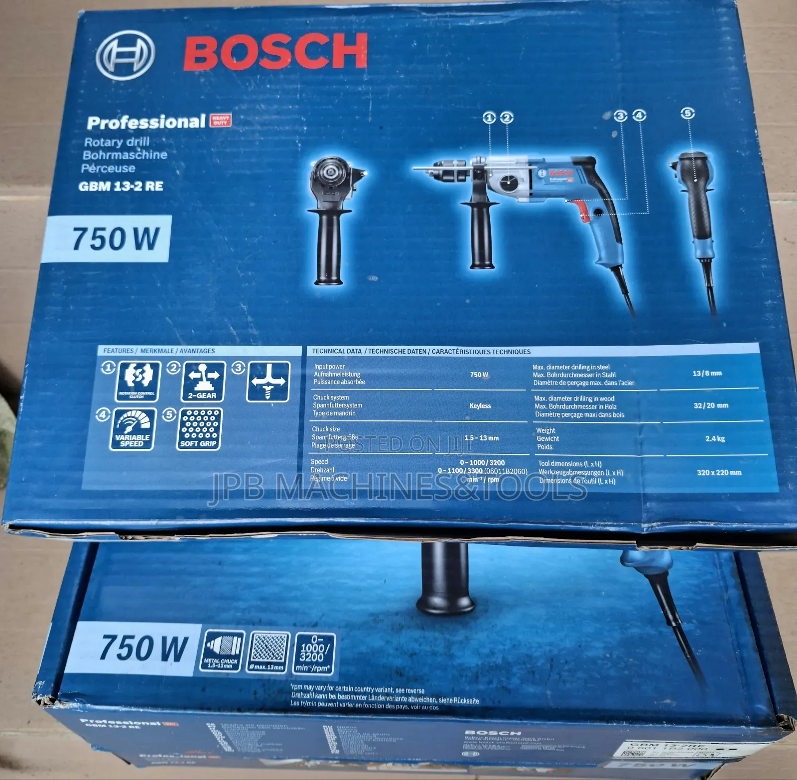 GBM 13-2 Re 750watts Bosch Drill