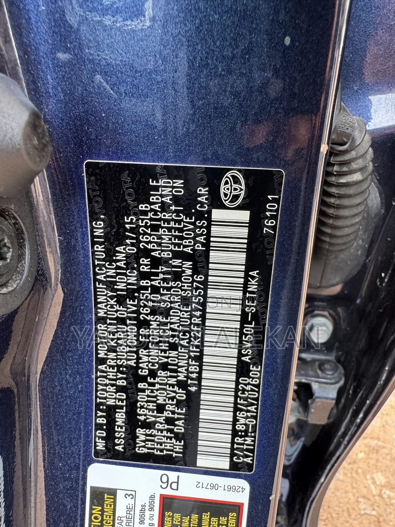 Toyota Camry 2015 Blue