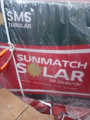 220ah 12v SMS Solar Tubular Battery