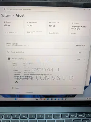 Microsoft Surface Laptop 8 16GB Qualcomm Snapdragon X Plus SSD 512GB
