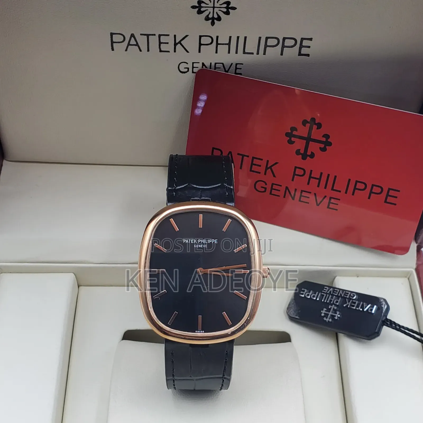 Patek Philippe Leather Strap Watch