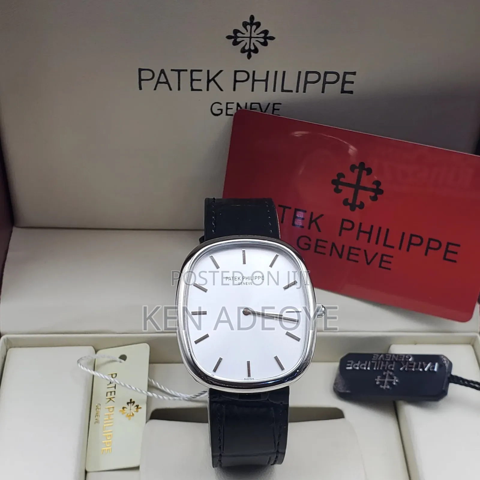 Patek Philippe Leather Strap Watch