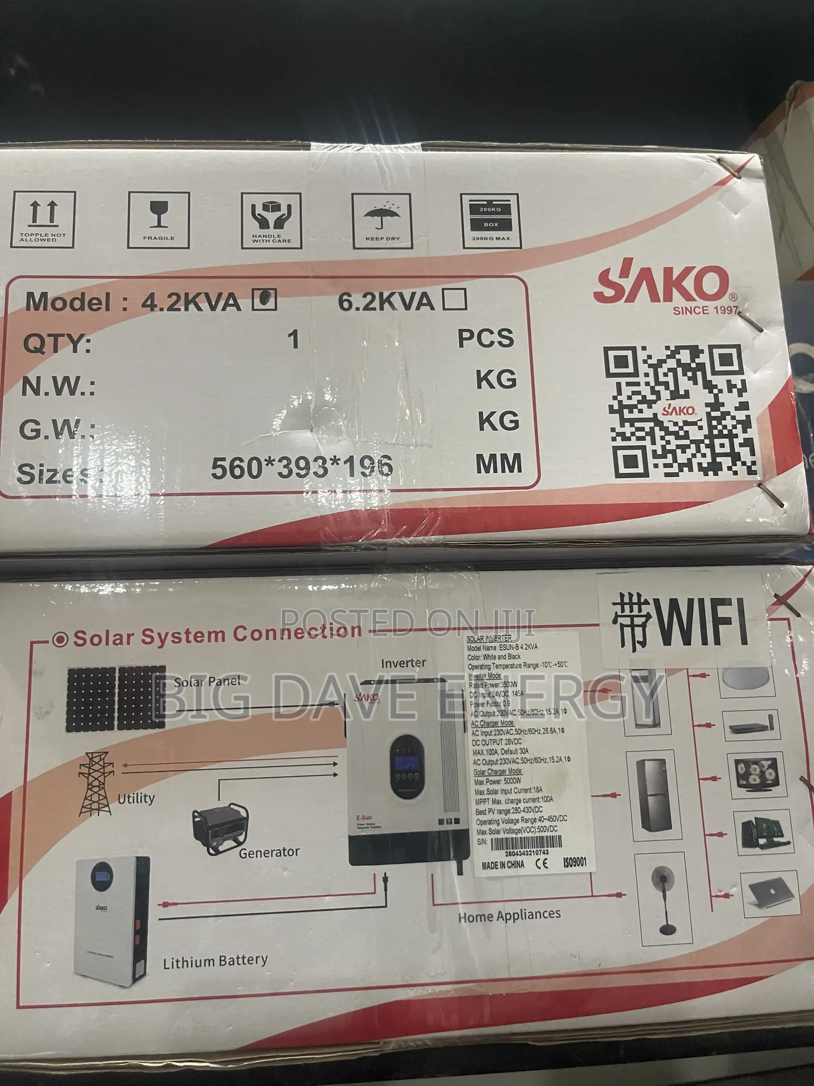 4.2kva 24v Sako Hybrid Inverter