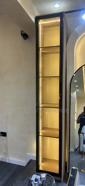 Shelf With Mirror Door and Led Light