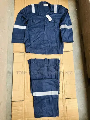 Workwear Safety Overall Uniform 2 Piece Jacket Trouser Set