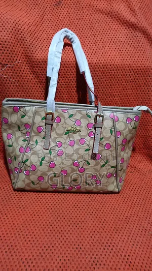 Stylish Cherry Print Tote Bag for Ladies