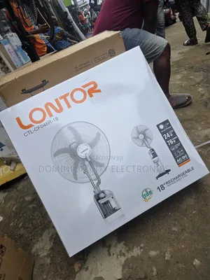 18"Lontor Rechargeable Standing Water Mist Fan