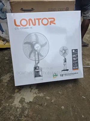 Original Lontor Rechargeable Standing Water Mist Fan 18inch