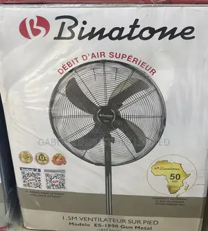 Binatone Gun Metal Standing Fan