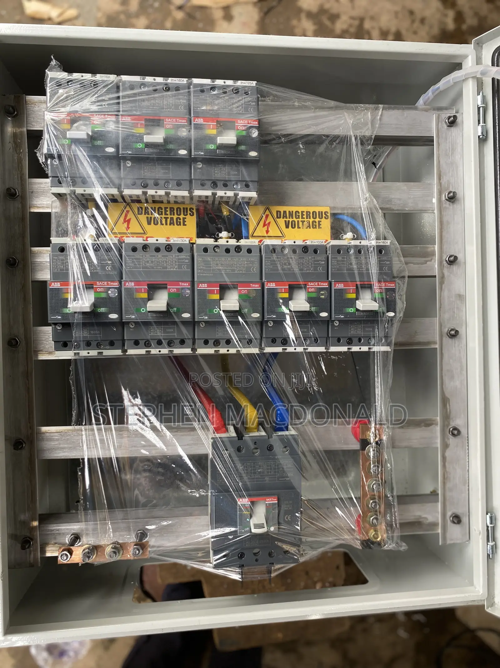8 Ways 250amps Industrial Distribution Board