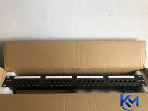 CommScope Cat6A 24 Port RJ45 Patch Panel 1U Network Rack.