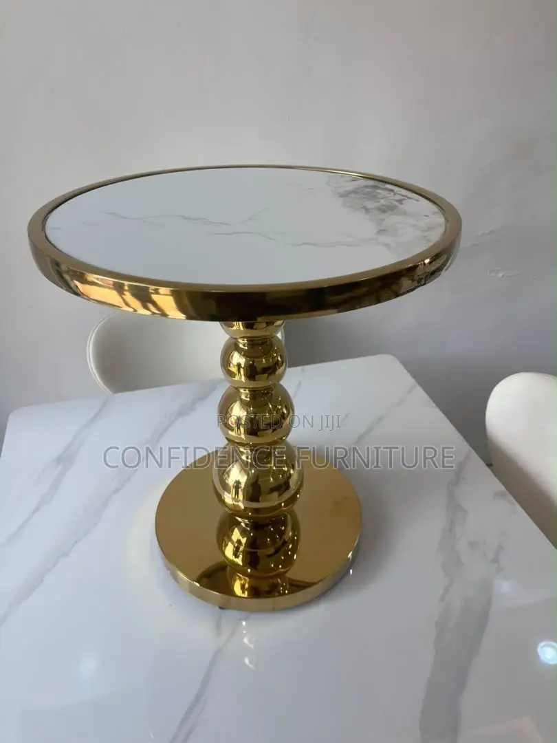 Luxury Side Stool With Marble Top