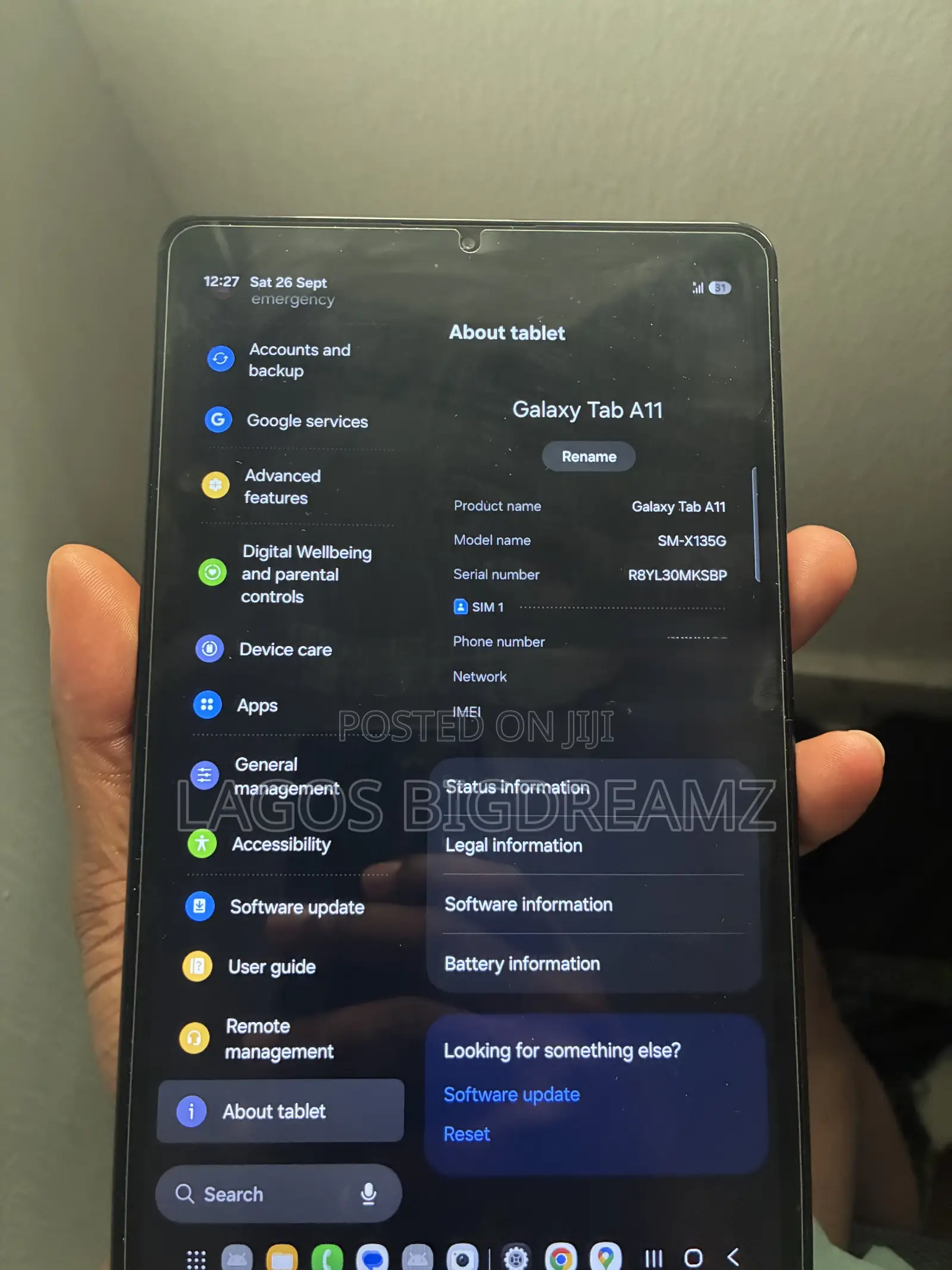Samsung Galaxy Tab A11 64 GB Silver