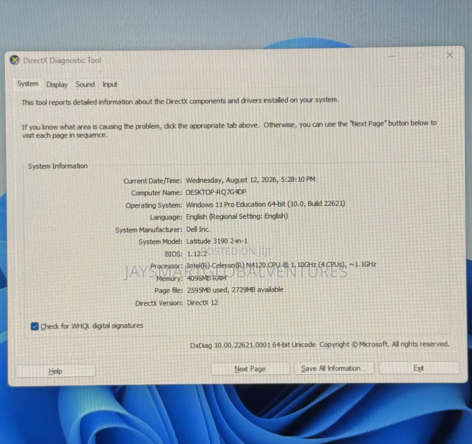 Laptop Dell Latitude 3190 2-in-1 4GB Intel SSD 60GB