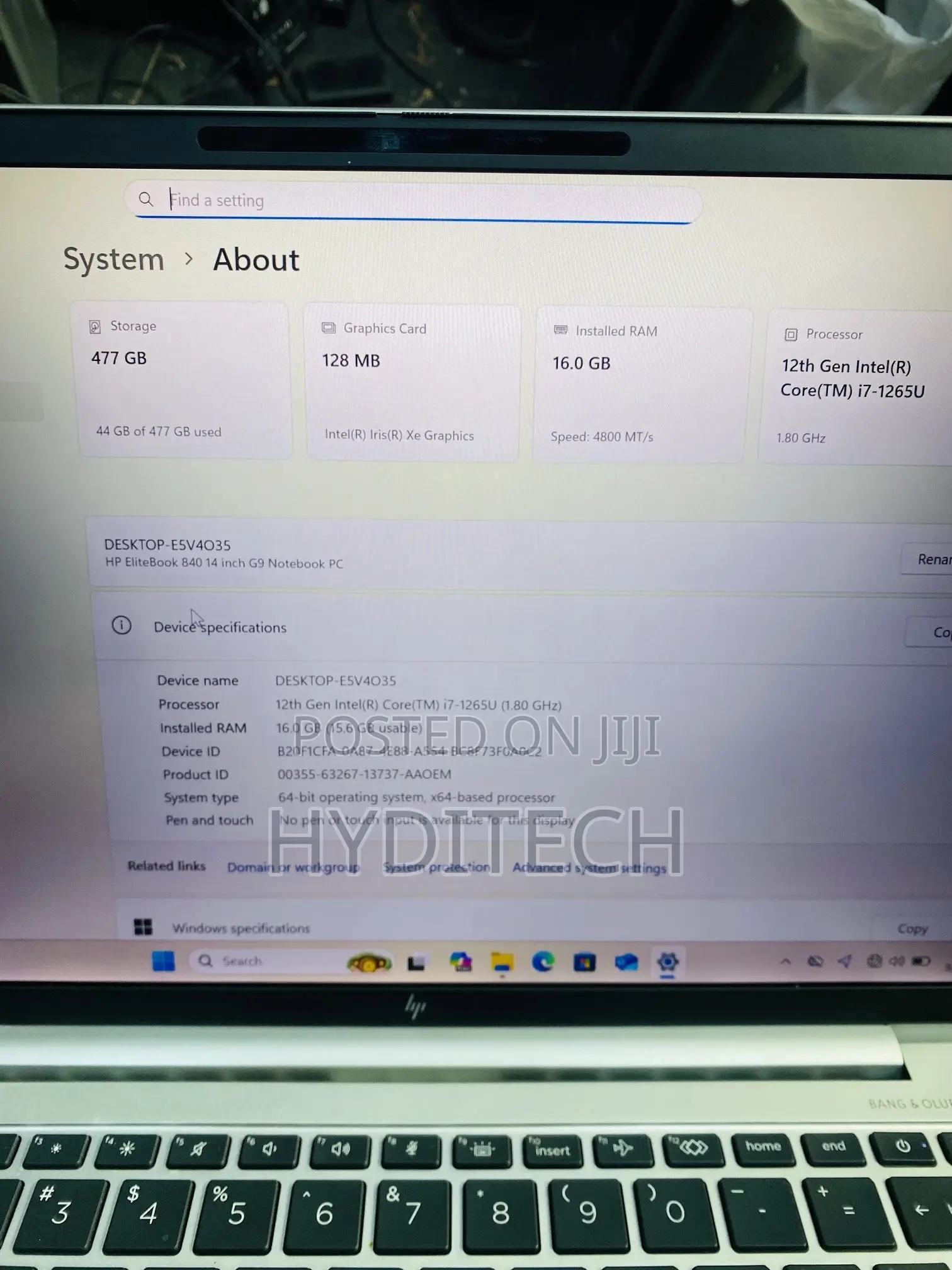 Laptop HP EliteBook 840 G9 16GB Intel Core i7 SSD 512GB