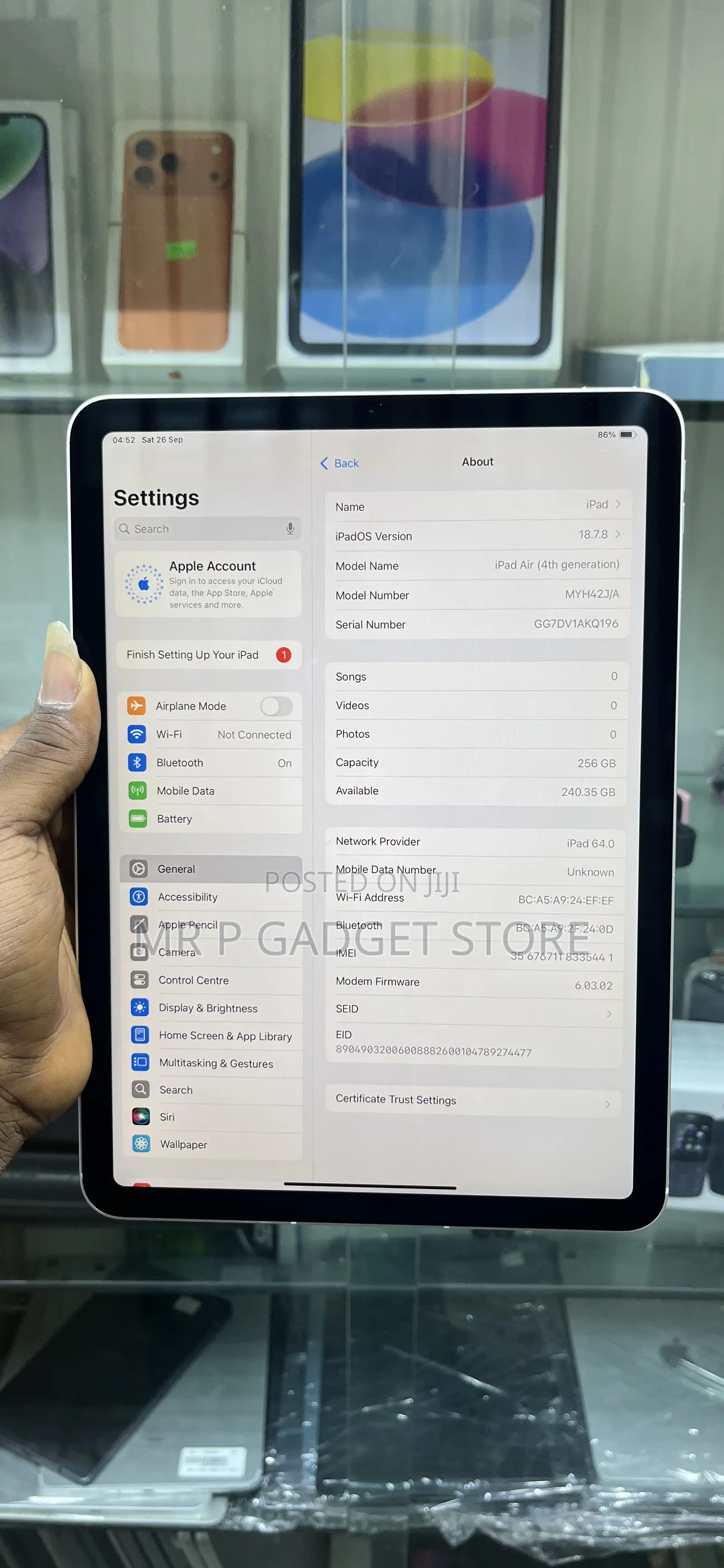 Apple iPad Air (2020) 256 GB Silver