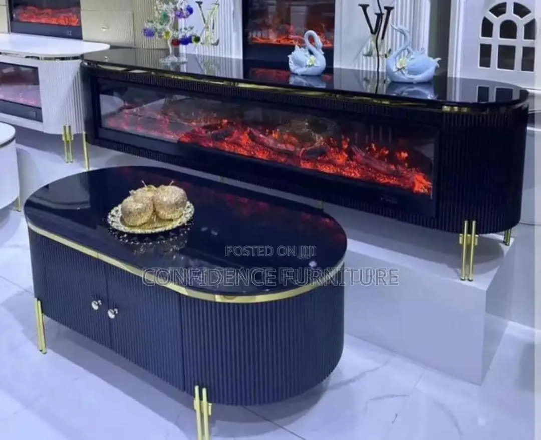 Quality Centre Table and TV Console With Fireworks