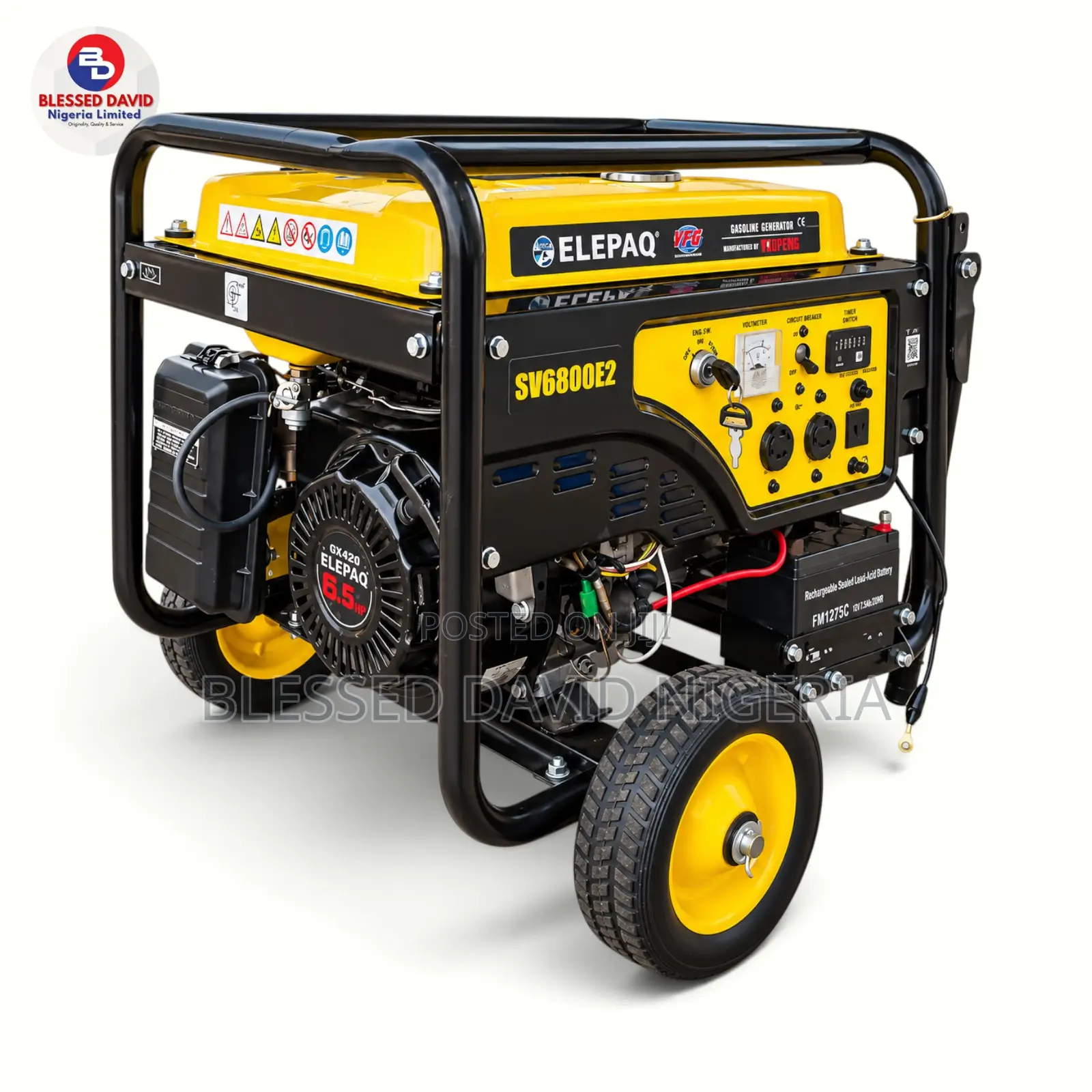 Elepaq Yaofeng SV6800E2 3.2kva Key Start Generator With Timer Copper