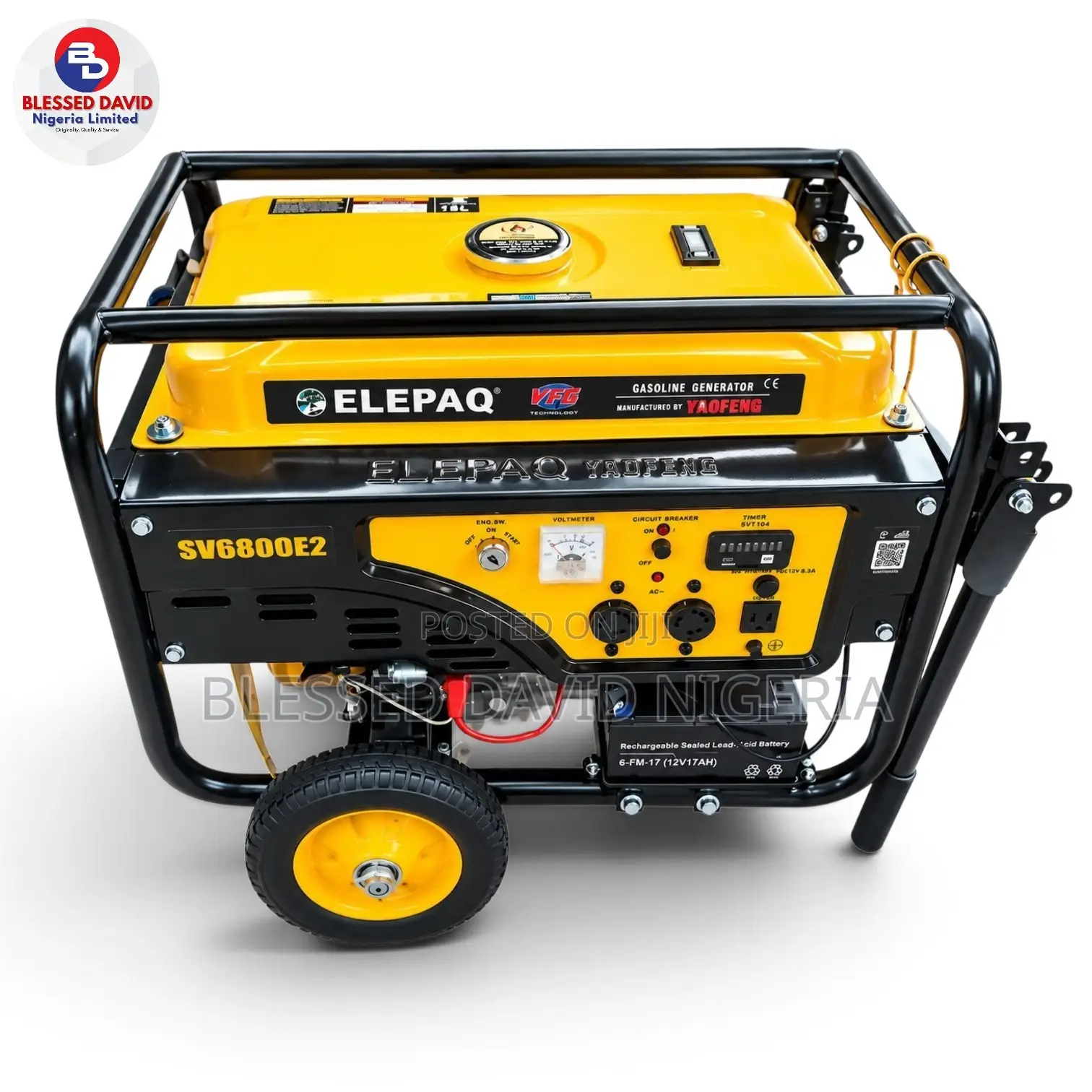 Elepaq Yaofeng SV6800E2 3.2kva Key Start Generator With Timer Copper