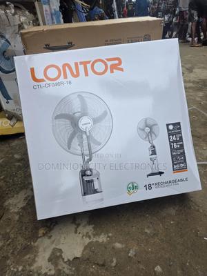 《》High Quality Lontor 18inch Rechargeable Standing Water Mist Fan
