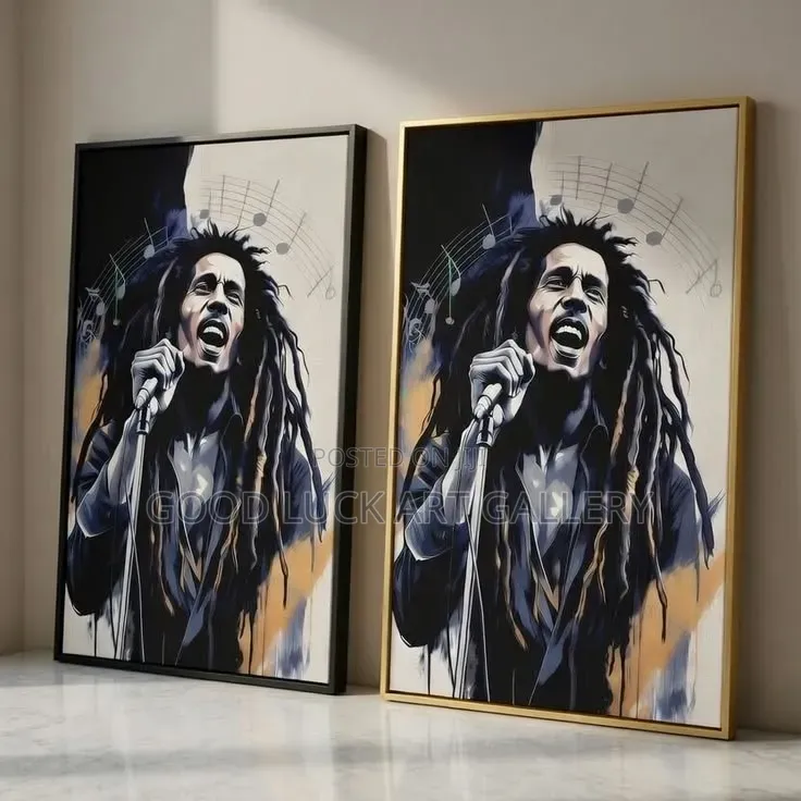 Acrylic Bob Marley Portrait