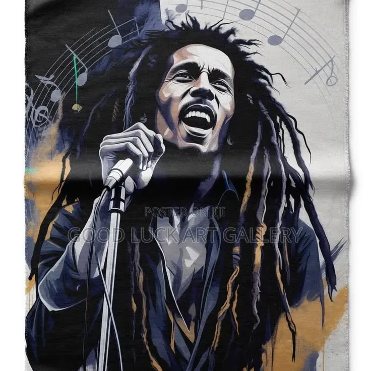 Acrylic Bob Marley Portrait