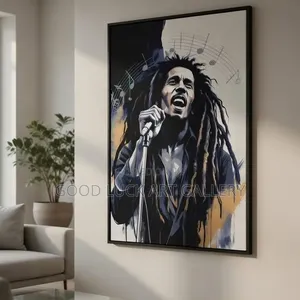 Acrylic Bob Marley Portrait