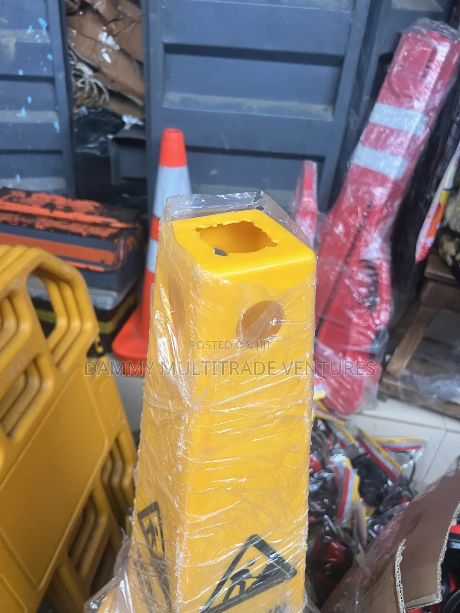Four-Sided Pyramid Safety Cone