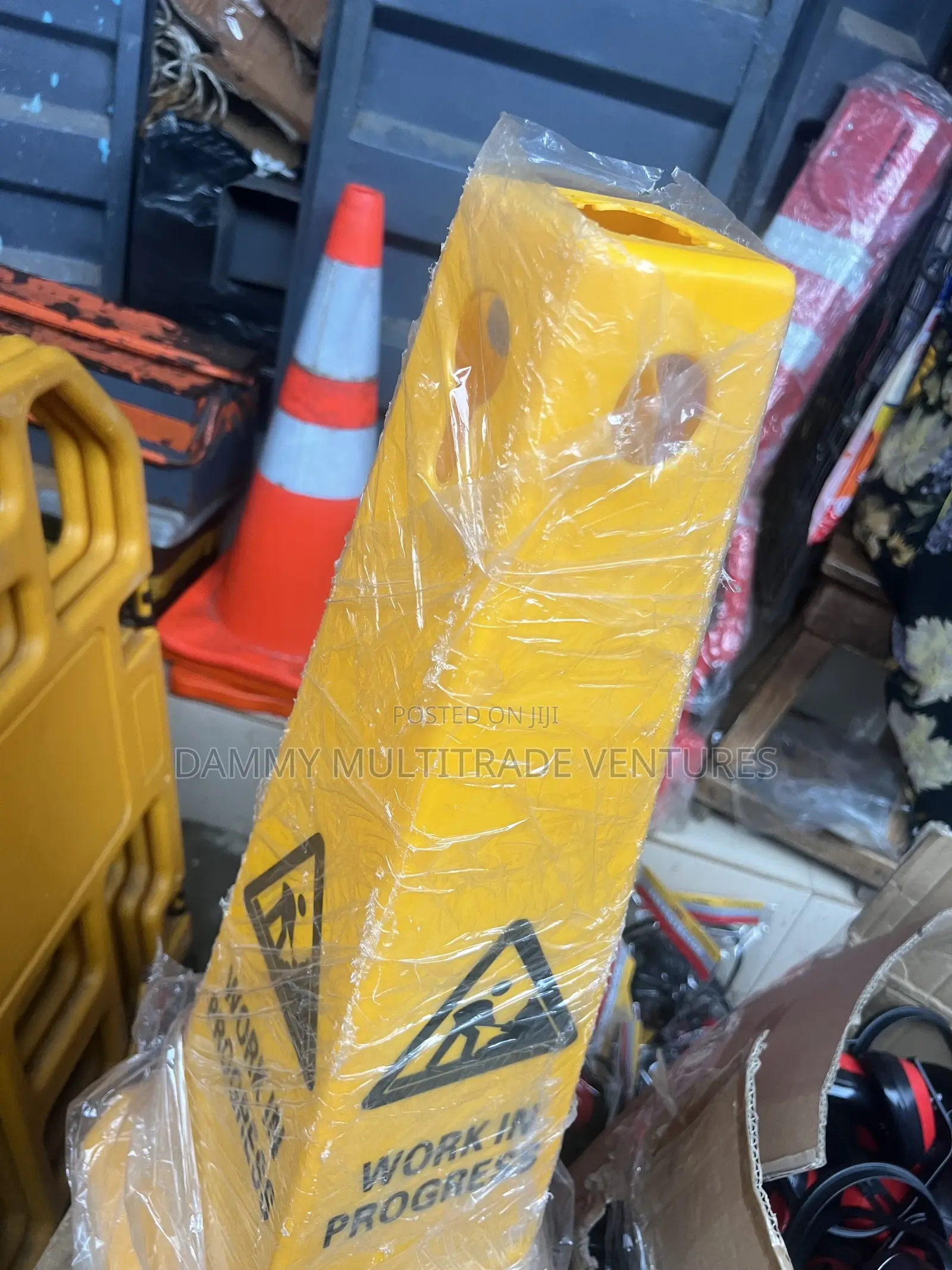 Four-Sided Pyramid Safety Cone