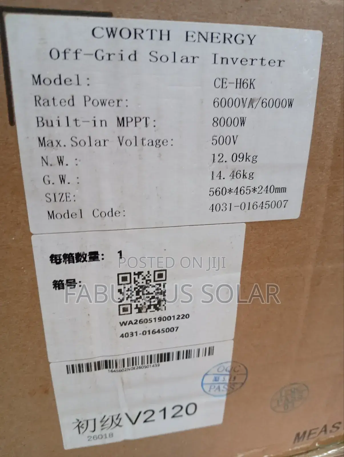 16kwh 48v SRNE Solar Lithium Battery